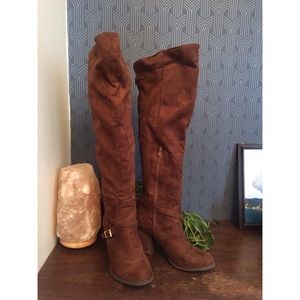 ModCloth Over-the-Knee Faux Suede Boots